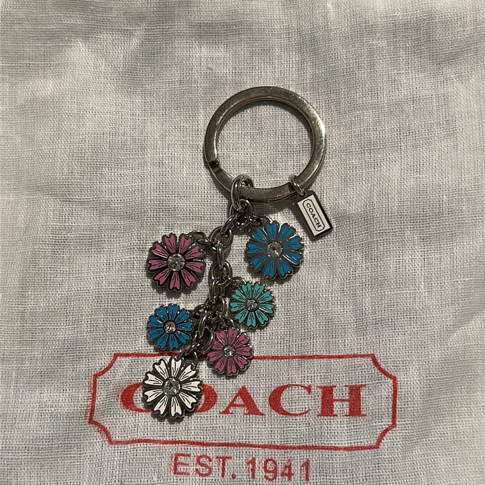 Coach Flower Keychain